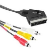 Кабель аудио-видео Hama H-43178 SCART (m)/3хRCA (m) 1.5м. черный (00043178)