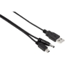 Кабель Hama H-34125 Power & Data 2-в-1 для Sony PSP USB-mini USB (m-m) черный (00034125)