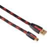 Кабель Hama H-51875 для зарядки контроллера Sony PS3 подходит для PSP 2.5 м черный/красный (00051875)
