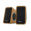 Колонки Hama H-52805 Bamboo стерео 3.5 мм Lack питание USB ДУ натуральный (00052805)