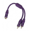 Автомобильный адаптер Hama H-45692 фиолетовый RCA(f)-2хRCA(m)  (00045692)