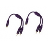 Адаптер Hama H-62290 RCA(f)-2xRCA(m) позолоченные контакты 2 шт. (00062290)