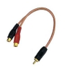 Адаптер Hama H-43638 RCA(m) - 2xRCA(f) позолоченные контакты (00043638)