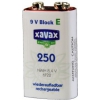 Аккумулятор Xavax H-111928 NiMH 9V E-Block 250 мАч (00111928)