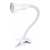 Светильник настольный Бюрократ BL-150H/White на прищепке лампа накаливания E14 (не комплектуется) белый 40Вт металл+пластик