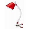 Светильник настольный Бюрократ BL-130H/Red красныйE27 13 Вт прищепка