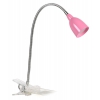 Светильник настольный Бюрократ DEL-015Pink на прищепке светодиодная (LED) (в комплекте) розовый 2.5Вт 250Лм металл+пластик