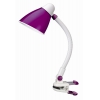 Светильник настольный Бюрократ BL-130H/Purple фиолетовыйE27 13 Вт прищепка