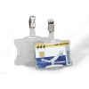 Бейдж Durable 8118-19 54х85мм зажим вращающийся прозрачный (упак.:25шт)