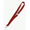 Шнур для бейджа Durable 8137-03 44х2см карабин+боковой замок шнур:красный текстильный (упак.:10шт)