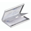 Визитница карманная Durable Business Card Box Duo 55х90мм (20 визиток) алюминий серебристый (2433-23)
