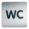 Табличка-пиктограмма Durable WC 150*150 мм (4957-23) (мин.кол.5)