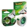 Клейкая лента канцелярская 3M Scotch Magic 810 7100029434 прозрачная шир.19мм дл.33м невидимая