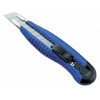 Нож канцелярский Kw-Trio 3713blue шир.лез.18мм усиленный 2 сменных лезвия металл синий блистер (мин.кол.12)