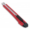 Нож канцелярский Kw-Trio 3563red шир.лез.9мм усиленный 2 сменных лезвия металл красный блистер (мин.кол.12)