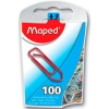 Cкрепки Maped Color лакированные цветные 25мм 100 штук в пластиковом диспенсере (321011) (мин.кол.12)