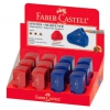 Точилка Faber-Castell Sleeve мини 182711 простая красный/синий (мин.кол.12)