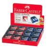 Точилка Faber-Castell 184901 с двумя отверстиями синий/красный (мин.кол.12)