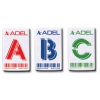 Ластик Adel LETTERS 227-0715-030 45x28x10мм каучук белый (мин.кол.30)