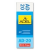 Ластик Adel OFFICE 227-0769-000 60x22x12мм каучук белый индивидуальная картонная упаковка (мин.кол.20)