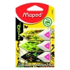 Ластик Maped Pyramide 119510 треугольный белый блистер (3шт) (мин.кол.18)