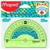 Транспортир Maped Flex 180°основание 12см неломающийся высококачественная градуировка - УФ чернила (244180) (мин.кол.20)