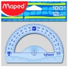 Транспортир Maped Geometric 180  основание 12см градуировка - УФ чернила не пачкающиеся края (242180) (мин.кол.50)