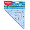 Угольник Maped Geometric с гипотенузой 26см углом 45° градуировка - УФ чернила не пачкающиеся края (242426) (мин.кол.20)