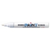 Маркер перманентный Zebra PAINT MOP-200MZ-W круглый пиш. наконечник (толщина линии 1.5мм) белый (мин.кол.10)