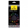 Карандаши цветные Adel Blackline TRIO 211-3316-000 трехгранные черное дерево d=3мм 12цв. коробка/европод. (мин.кол.12)