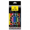 Карандаши цветные Adel Blackline TRIO 211-3312-000 трехгранные черное дерево d=3мм 12цв. цветной корпус коробка/европод. (мин.кол.12)