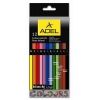 Карандаши цветные Adel BlacklinePB 211-2312-000 шестигранные черное дерево d=3мм 12цв. цветной корпус коробка/европод. (мин.кол.12)