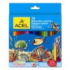 Карандаши цветные акварельные Adel Aquacolor 216-2660-000 d=3мм 24цв. кисточка коробка/европод. (мин.кол.6)