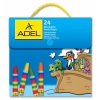 Масляная пастель Adel Colour 428-1824-000 шестигранные 24цв.д.11.5мм (мин.кол.6)