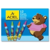 Масляная пастель Adel Colour 228-0831-000 круглые 12цв.д.10мм картон.кор. (мин.кол.16)