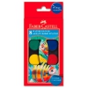 Краски акварельные Faber-Castell 125008 8цв. 24мм кисть (мин.кол.6)