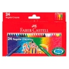 Карандаши восковые Faber-Castell Клоун 120057 круглые в картонной коробке 24 цветов