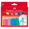 Мелки для асфальта Faber-Castell Jumbo 120098 в картонной коробке 6 цветов