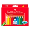 Восковые мелки Faber-Castell 120010 трехгранные 12цв. картон.кор. (мин.кол.10)