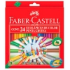 Карандаши цветные Eco + карандаш Grip 2001 ластик точилка Faber-Castell 116126 24 цвета