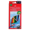 Карандаши цветные Faber-Castell Eco 120523 12цв. точилка карт.кор.