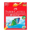 Карандаши цветные Faber-Castell Eco 120548 с точилкой в картонной коробке 48 цветов