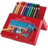 Карандаши цветные Faber-Castell Jumbo Grip + фломастеры и точилка 110913 в картонной коробке