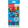 Карандаши цветные Maped Color`Peps 829600 трехгранные липа 24цв. 2-х сторонние коробка/европод. (мин.кол.12)