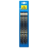 Карандаш чернографит. Adel BLACKLINE SIL-GOLD NET 250-1156-005 HB черное дерево ластик блистер (5шт) (мин.кол.44)