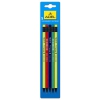 Карандаш чернографит. Adel BlacklineMAT 202-1126-000 ч/дерево ластик корп. асс(ж/с/кр/з) блист(5шт) (250 1126 005)