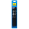 Карандаш чернографит. Adel BLACKLINE 250-1129-005 HB черное дерево ластик корпус черный блистер (5шт) (мин.кол.44)