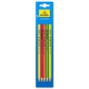 Карандаш чернографит. Adel FLASH 250-1168-005 HB корпус ассорти (ж/роз/зел/ор) блистер (5шт) (мин.кол.44)