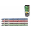 Карандаш чернографит. Adel BlackLine LINERS 206-1136-054 HB черное дерево корпус ассорти рисунок (мин.кол.72)