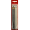 Карандаш чернографитовый Faber-Castell Grip 2001 263215 твердость HB H 2B  3шт в блистере